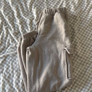 Abercrombie & Fitch Tan Cargo Sweatpants